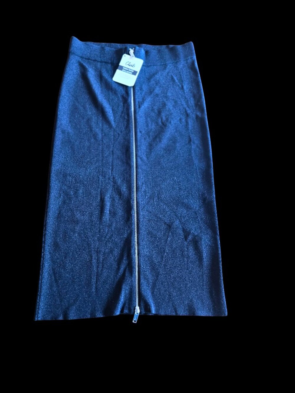 Beymen Club Black Pencil Skirt with Silver Flecks – Size Large (NWT)